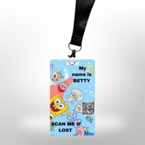 Kiddies Tag with a lanyard